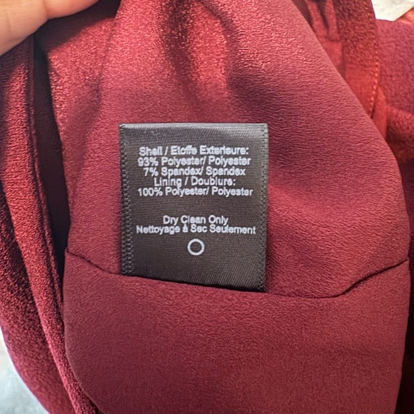 Dress the Population Bodycon Burgandy Dress SZ XL - Picture 4 of 6